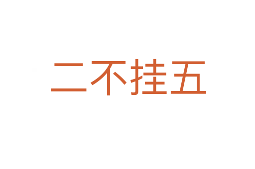 二不挂五