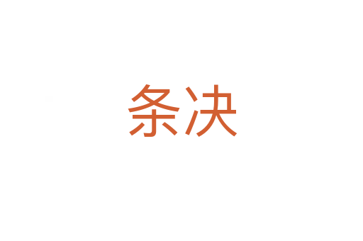 条决