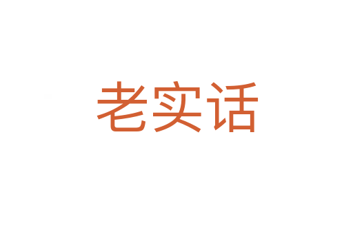 老实话