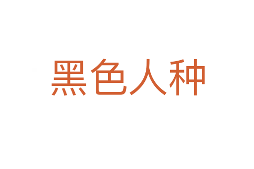 黑色人种