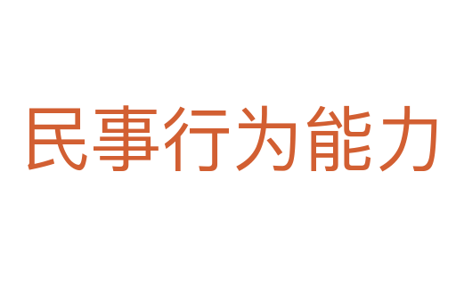 民事行为能力