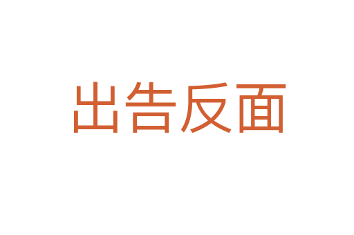 出告反面