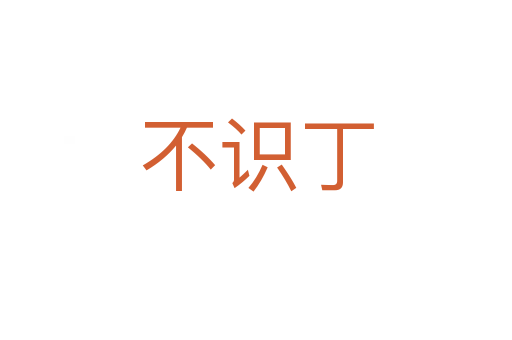 不识丁