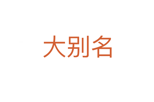 大别名