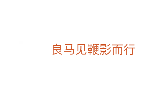 良马见鞭影而行