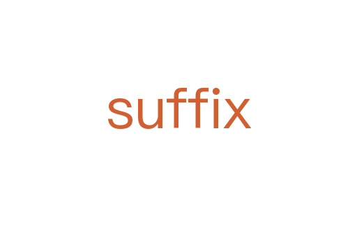 suffix