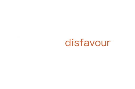 disfavour
