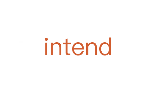 intend