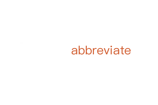 abbreviate